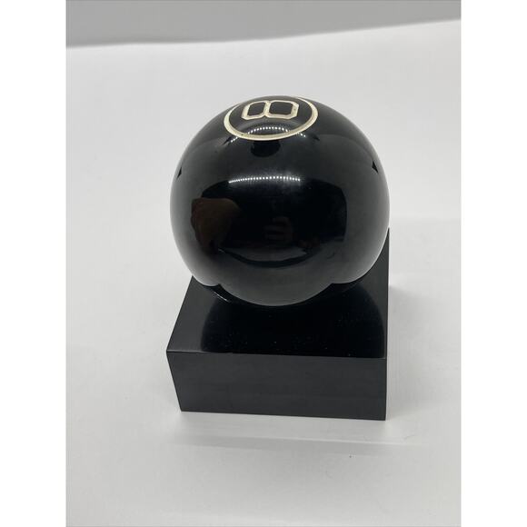 Vintage Bakelite 8 Ball Pool Paper Weight Decoration Mid century Modern - Picture 6 of 9